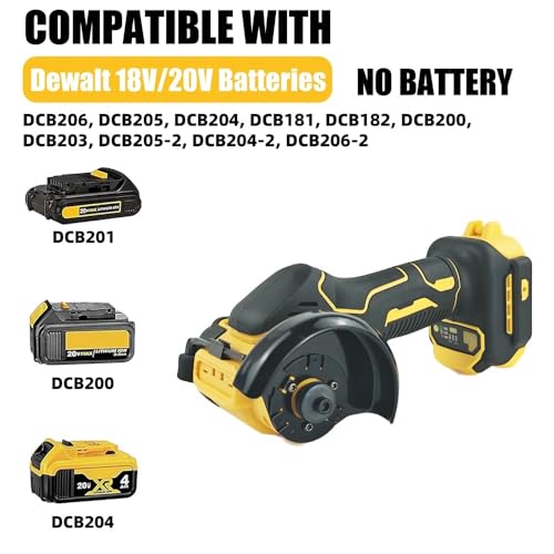 Meuleuse d'angle sans fil 3 pouces compatible Dewalt machine à découper