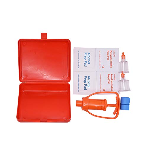 Extrator, Andoer Ferramenta de sobrevivência para remoção de extrator de veneno Kit de bomba de vácu