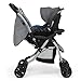 Jeep Unlimited Reversible Handle Stroller, Grey Tweed