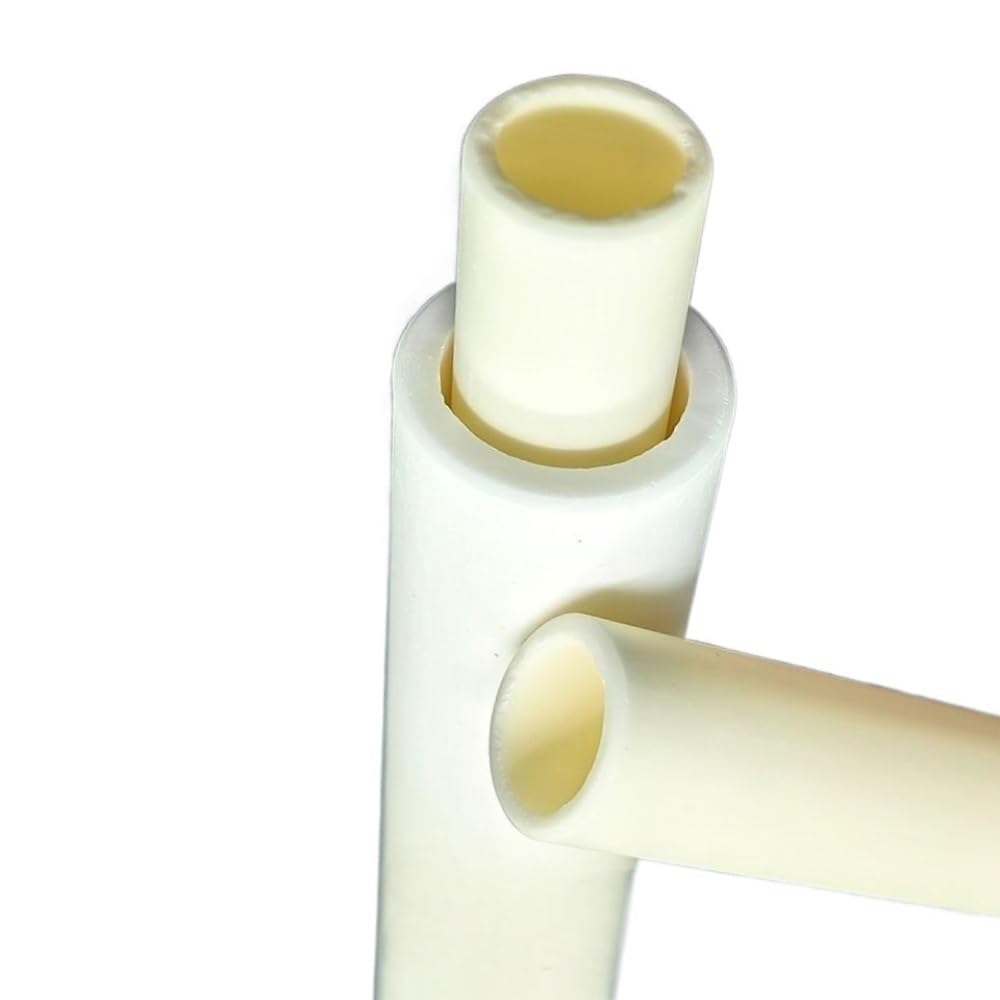 Tubos De Combustión Alúmina, 4 Cerámica Resistentes, Tubo Óxido Aluminio Con Protección Termopar Hueco, ID 18-2 Mm, Longitud 100