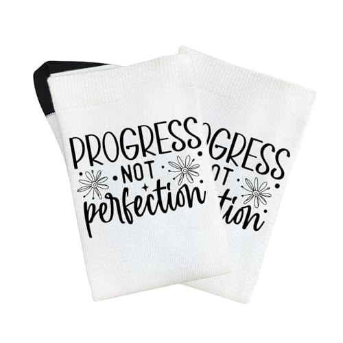 progress not perfection socks for daughter