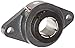 Browning VF2B-226 Normal-Duty Flange Unit, 2 Bolt, BOA Concentric Lock, Regreasable, Contact and Flinger Seal, Cast Iron, Inch, 1-5/8" Bore, 5-27/32" Bolt Hole Spacing Width, 7-1/16" Overall Width