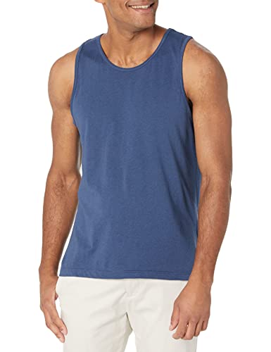 Amazon Essentials Mens Active Quick Dry Tech Stretch Moisture Wicking Lightweight Gym Tank Top Blue Heather XX-Large