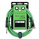 BOSS BIC-10A Serie | Instrumentenkabel | Gerade auf gewinkelte 6,3 mm Klinkenstecker | 3 m Länge | Hochwertige Kabel für Gitarre, Bass & mehr | geräuscharm & robust | Grün