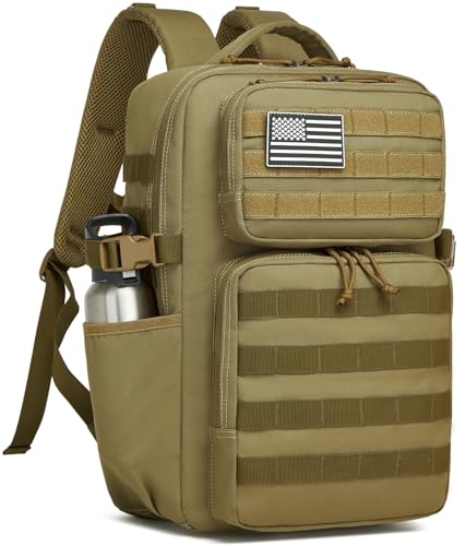 Image of Wotony Military Tactical Backpack for Men Waterproof Daypack 3 Day Assault Pack Molle Bag with Water Bottle Holder