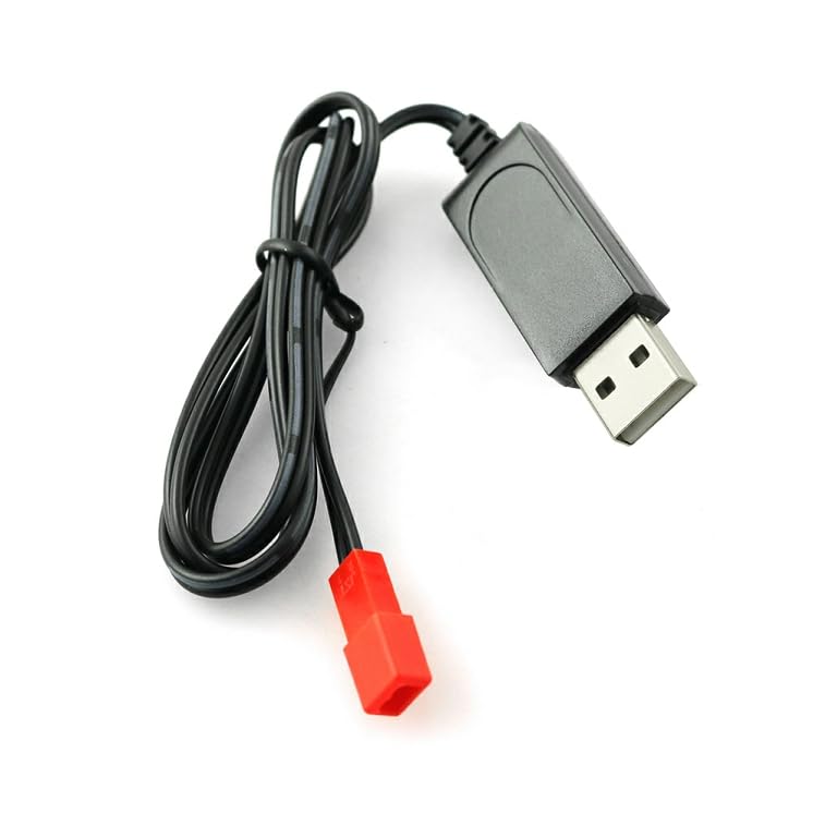 SJZBIN 2PCS Li-po Battery USB Charger Cable JST Female Plug for RC Drone Quadcopter Battery Compatible with S39 S32 S032 S032G S029G S027G