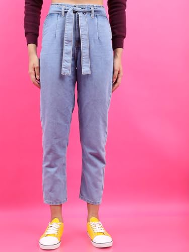 Image of Tokyo Talkies Women's Mom Fit Cropped Jeans| Mid-Rise| Jeans Pant