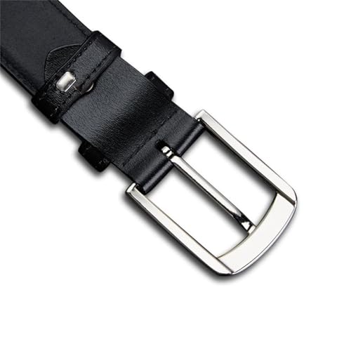 Men’s Cowhide Leather Belt Genuine Material Fashion Designer Waistband for Jeans Business or Cowboy Style Use3