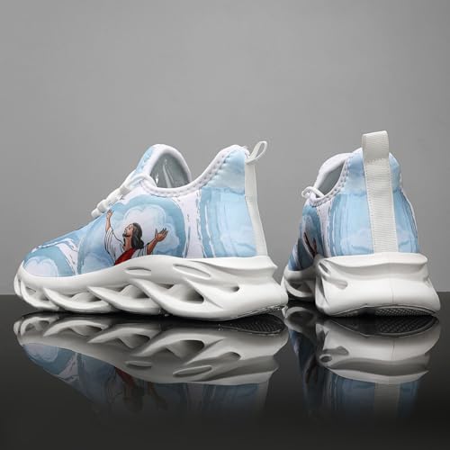 Image of DLWKIPV Men Running Shoes Men's Tennis Shoes Lightweight Breathable Fashion Sneakers Non Slip Workout Gym Shoes for Running