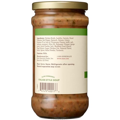 Image of Rao's Made For Home Italian-Style Lentil Soup, 16 oz (Pack of 4)