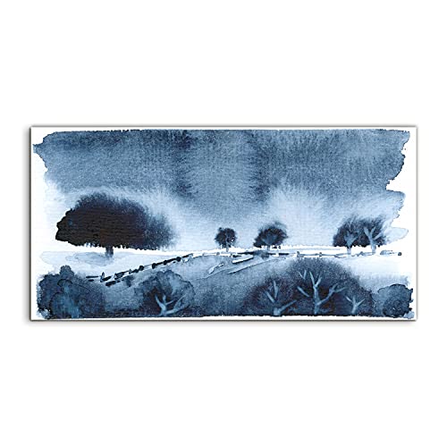 Tableau en acrylique 120x60cm premium art moderne aquarelle ciel