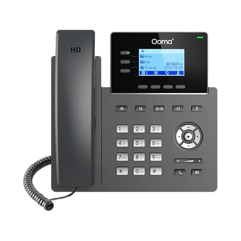 Ooma Provisioned 2603 Office IP Desk Phone. Works only with Ooma Office Cloud-Based VoIP Phone Service with Virtual Receptionist, Desktop and Mobile app, Videoconferencing. Subscription Required. Cover