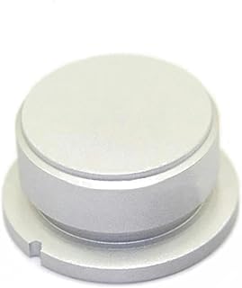 ezqnirk 2Pcs Aluminum Knob Cap Potentiometer Knobs Knurled Matte 34 * 20 38 * 20Mm Decoder Button Volume Switch Tube Amplifier Control Screw,Silver,38 * 19 * 6