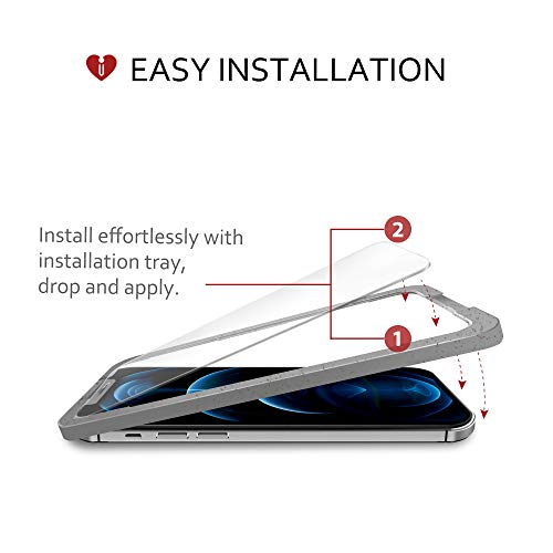 Icarez Tempered Glass Screen Protector For Iphone 12 /Iphone Pro 12 (2020) 6.1-Inches, 3-Pack #TOP1