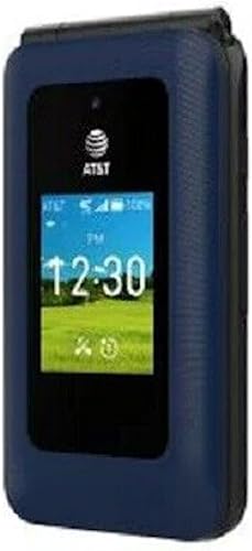 Miniatura 4 de AT&T Cingular U1030AA 6723D Flex 2 Prepago 4G LTE Flip Phone, cámara de 2MP, Android, azul marino clásico, Carier bloqueado a
