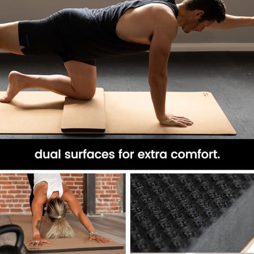 Image of Premium Yoga Knee Pad Cushion - Extra Thick Support for Knees, Elbows & Headstands | All the Comfort of an Extra Thick Yoga Mat with the Stability You Need for Standing Poses | Reversible Non-Slip Grip | Ideal for Yoga & Pilates Knee Pads