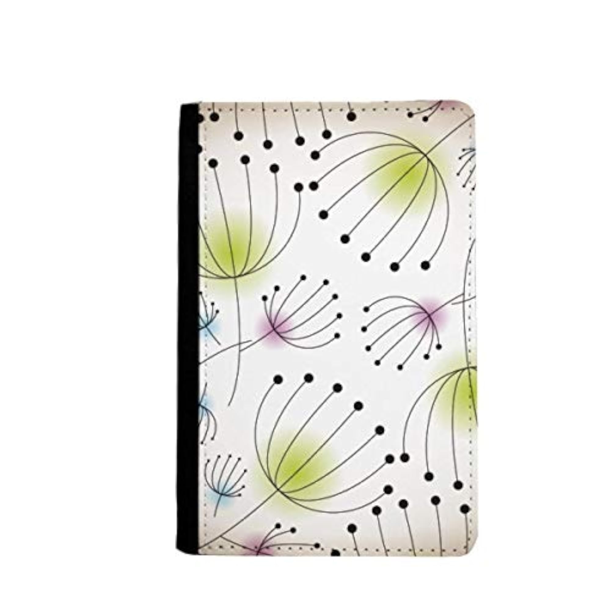 Line Dandelion Flower Plant Passport Holder