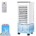 Climatiseur Mobile Silencieux, 6L Refroidisseur d'air Climatiseurs Portables Économie d'énergie Ventilateur Humidificateur, 3 Vitesses/Modes, Télécommande, 1-15H Minuterie, pour Maison Bureau Chambre
