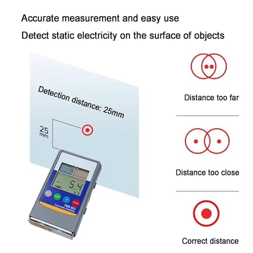 Medidor Digital Portátil de Campo Electroestático Ion Balance miniatura 4