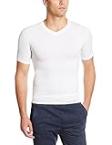 Tommie Copper Men's Core Compression Short Sleeve V-Neck Shirt, White, X-Large