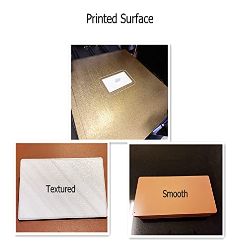 Lysee 3D Printer Parts & Accessories - Energetic Custom 300x250mm QIDI X-Max Powder Coated Sheet,Textured and Smooth PEI Spring Steel Build Plate for 3D Printer Parts - (Size: Textured and Smooth)