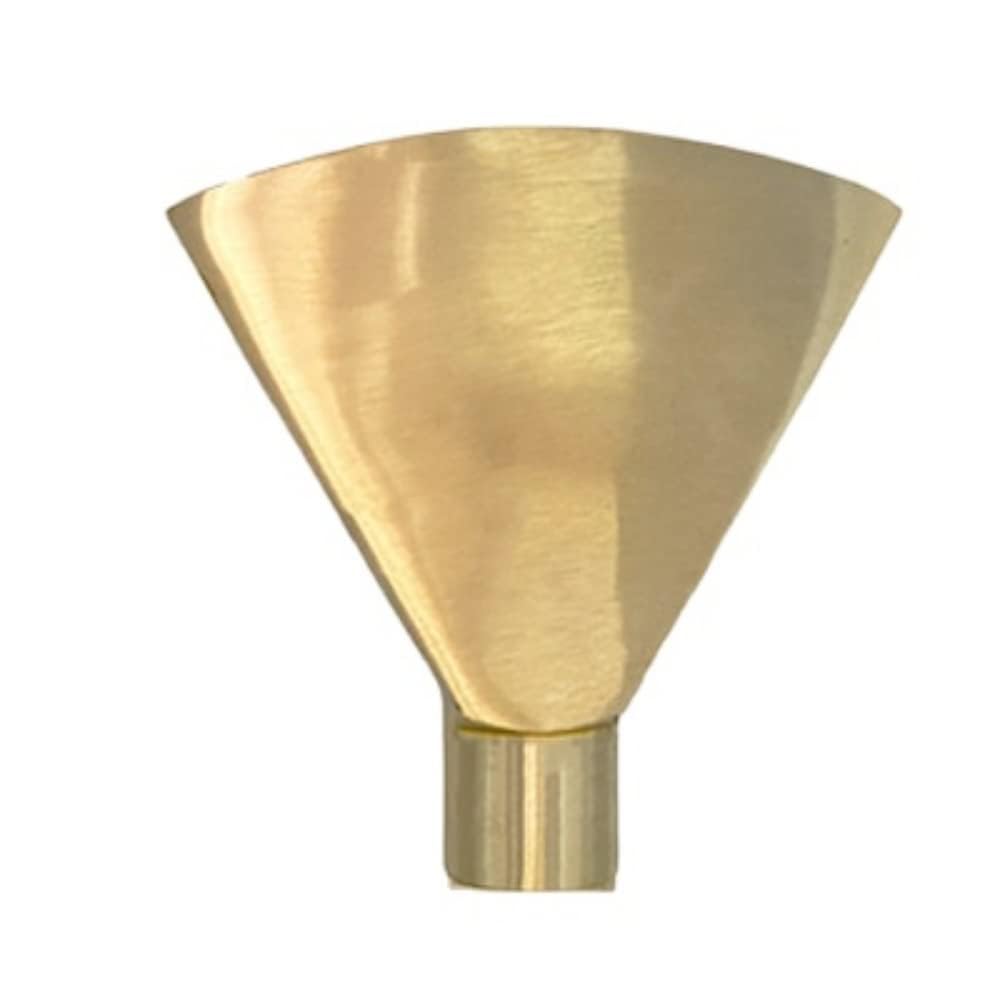 Drincoshow 1/2'3/4" 1" 1.5" 2" 2.5" 3" Fan-Shaped Fountain Nozzle SS304 Flat Mouth Spray Nozzle Water Spray Head for Garden Water Fountains and Ponds (BRASS 1" Directianal Enlarge)