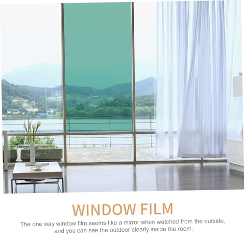 Vinilo adhesivo para ventana color verde 200x45 cm miniatura 4