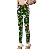 NRTOTI Winter Termolegging Frauen Winterfleece gefütterte Leggings Hohe Taille Stretch Dicke Warme Hose Freizeithose Hohe Taille Sport Leggings Übergroße Leggings für Frauen