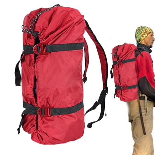 Bolsa de cuerda para escalada y saco de almacenamiento ajustable para senderismo 6
