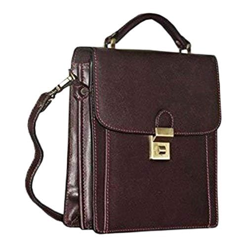Katana Sacoche en cuir homme Marron choco