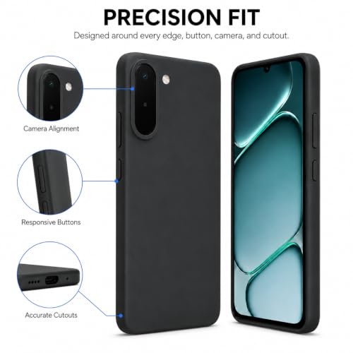 Image of FIRST MART Matte Silicone Back Cover for OnePlus N6x - Black