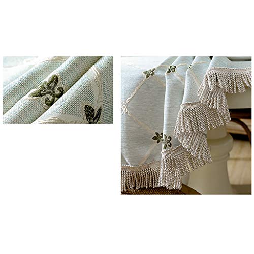 Nappe ronde à franges brodées pour des moments conviviaux