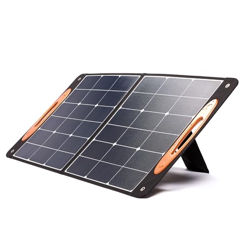 Duracell G-Solar 100W Solar Panel for Portable Power Stations, High Conversion Efficiency, Durable and Foldable for Camping, Backyard, Power Outages, Home Emergency Kits, and Outdoor Adventures