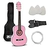 Music Alley MA-51 Klassieke Akoestische Gitaar Kindergitaar en Junior Gitaar Roze, Half maat