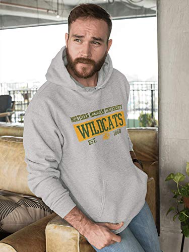 CreateMyTee | Northern Michigan Wildcats EST Two Color Hooded Sweatshirt |2