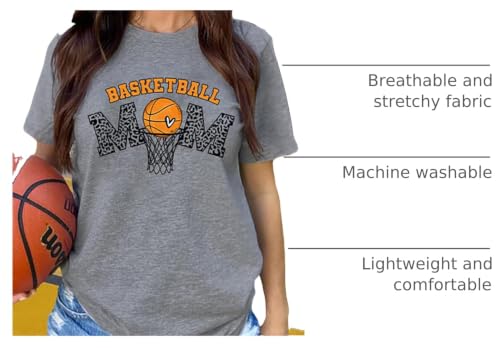 Image of Mama Shirts for Womens Sport Mom Tshirt Ball Mom Gift Tops