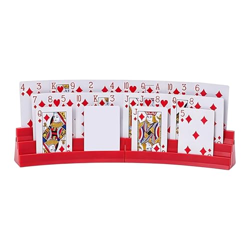 Soporte para tarjetas de juego con base magnética estable en noches familiares de juegos