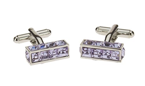 Mancuernillas de Cristal Modernas para Hombre con Estuche miniatura 2
