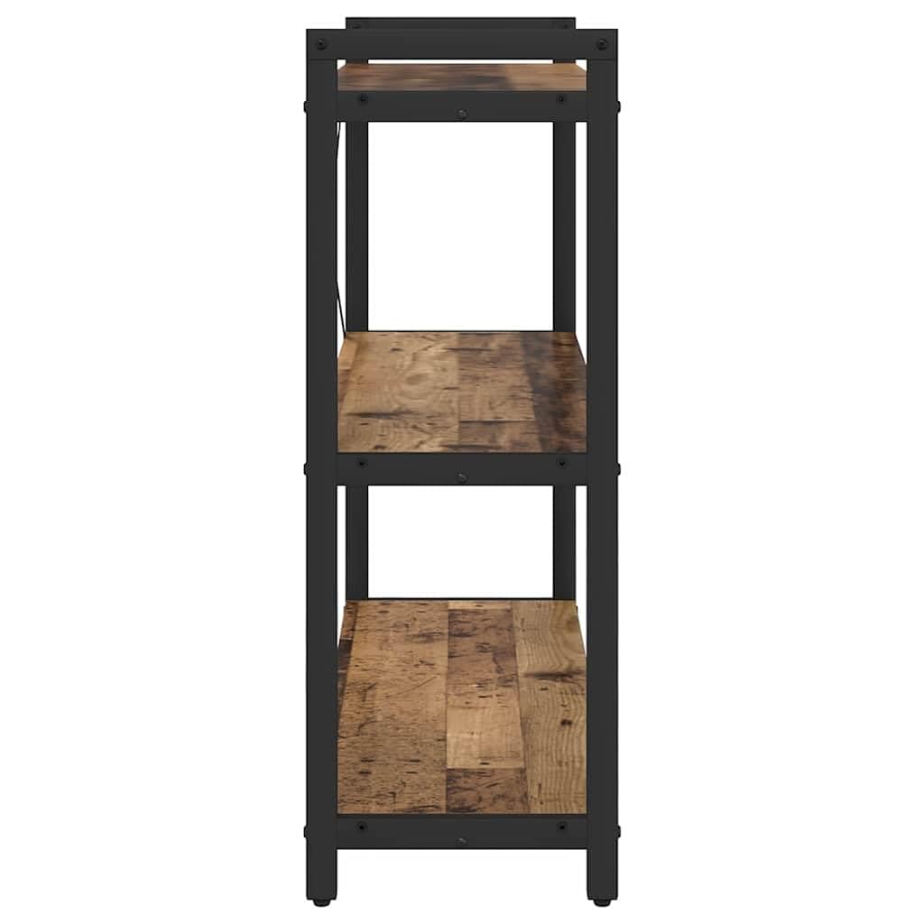 vidaXL Étagère Bois Ancien 80 x 30 x 85 cm Bois d'ingénierie, Étagère Industrielle Moderne, Rangement en étagères, déco pour Organiser ta Maison, Meuble Livre Libre