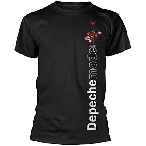 Official Depeche Mode - Violator Side Rose - Black Cotton T Shirt (Large) Cover