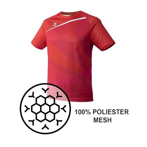 Asioka Camiseta Deportiva Berlin - 100% Poliéster Interlock, Ideal para Running, Fútbol y Deportes - Garantía Fabricante