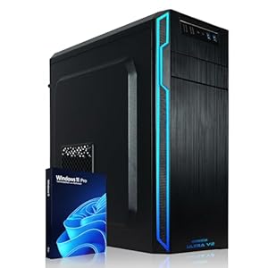 Greed® Ultra V2 PC mit Intel Core i7 12700F – Schneller Rechner – Computer für Büro & Home Office mit 4,8 GHZ – 16GB RAM/Arbeitsspeicher – 1TB SSD + 1TB HDD – DVD+RW – USB 3.1 – WLAN, inkl Win 11 Pro