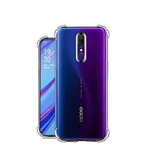 Image of COVERBLACK Rubber Silicone Back Cover for Oppo A9 -CPH1938 - Transparent