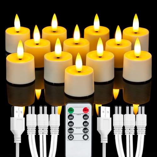 Bougies chauffe-plat LED rechargeables pour vos tables de fêtes de Noël et Halloween Homemory