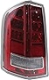 Evan-Fischer Tail Light Assembly Compatible with 2011-2013 Chrysler 300 with Red Accent Driver Side