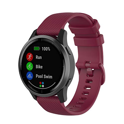 Correas de silicona 22mm para Garmin Vivoactive 4 3 unidades miniatura 4