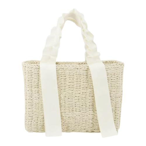 Sac de plage bohème en paille tressée pour les vacances et déplacements d'été