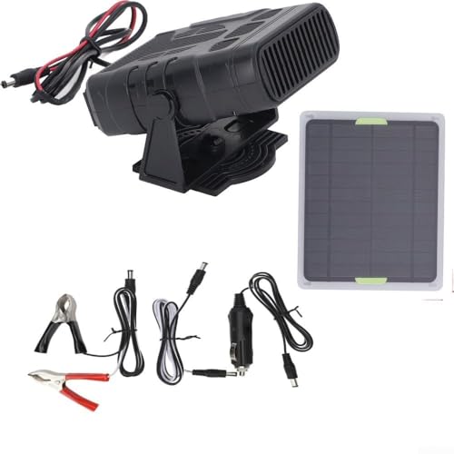 Chauffage Solaire Portable 60W - Souffleur Air Chaud Pour Poulailler Niche Chien Chat Serre