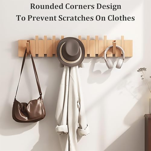 Perchero de pared compacto que elimina el desorden de chaquetas en dormitorios 3