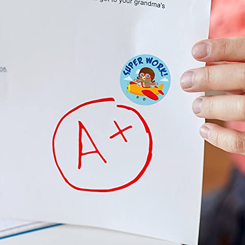 Sweetzer & Orange Reward Sticker for Teachers、1008 デカール 子供用 9 デザイン、1 インチ 学校タグ シートに 1 インチ 学校タグ 教室教師用品 トイレトレーニングバッジ モチベーションチャート